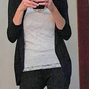 Black Flare Carigan Suzy Shier Small Brand New Never been worn